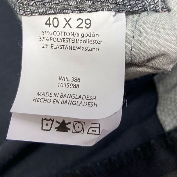 Men’s Black Haggar Classic Fit Iron Free Premium Khaki Size 40 - Picture 9 of 11